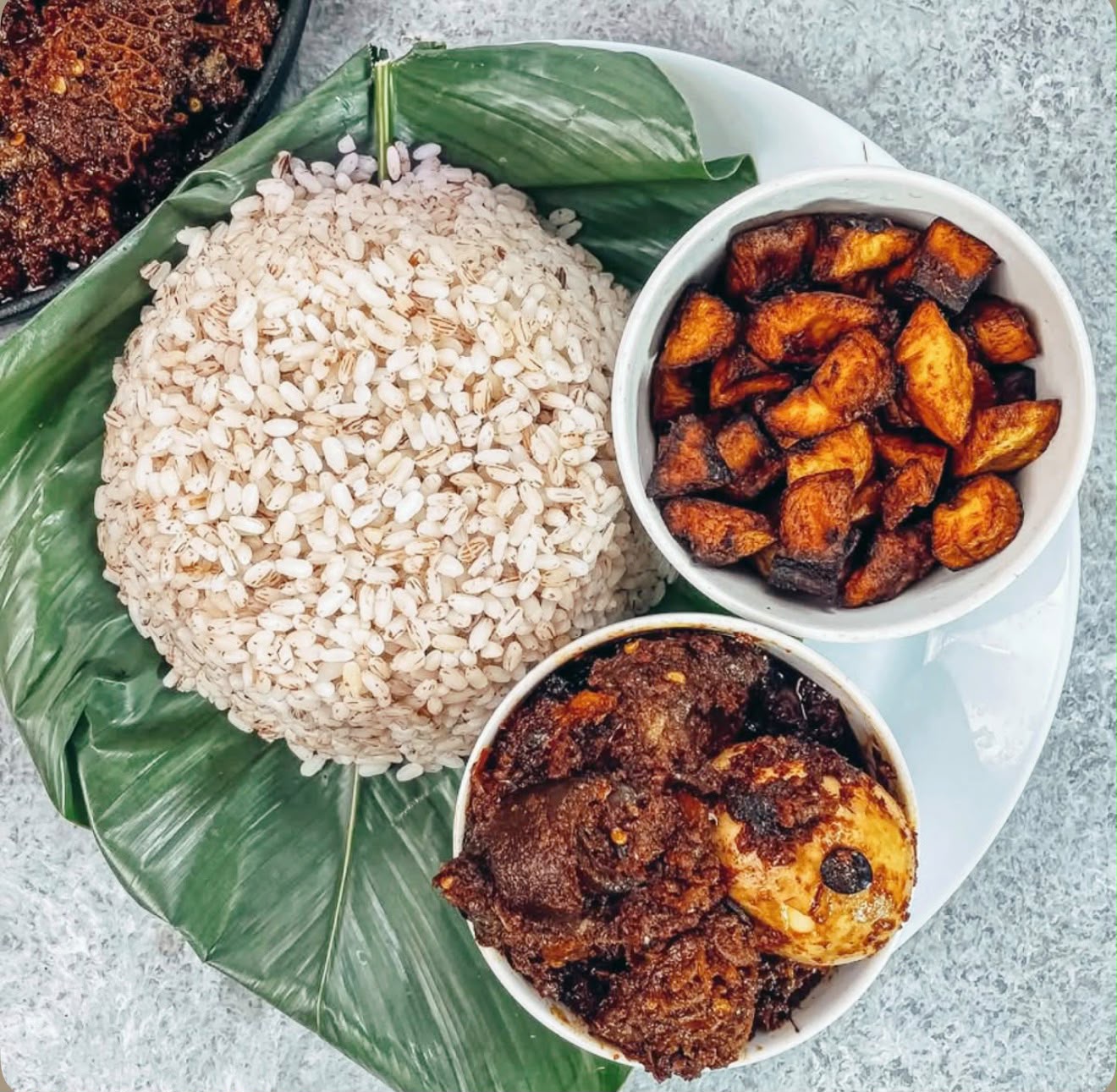 Ofada Rice & Ayamase