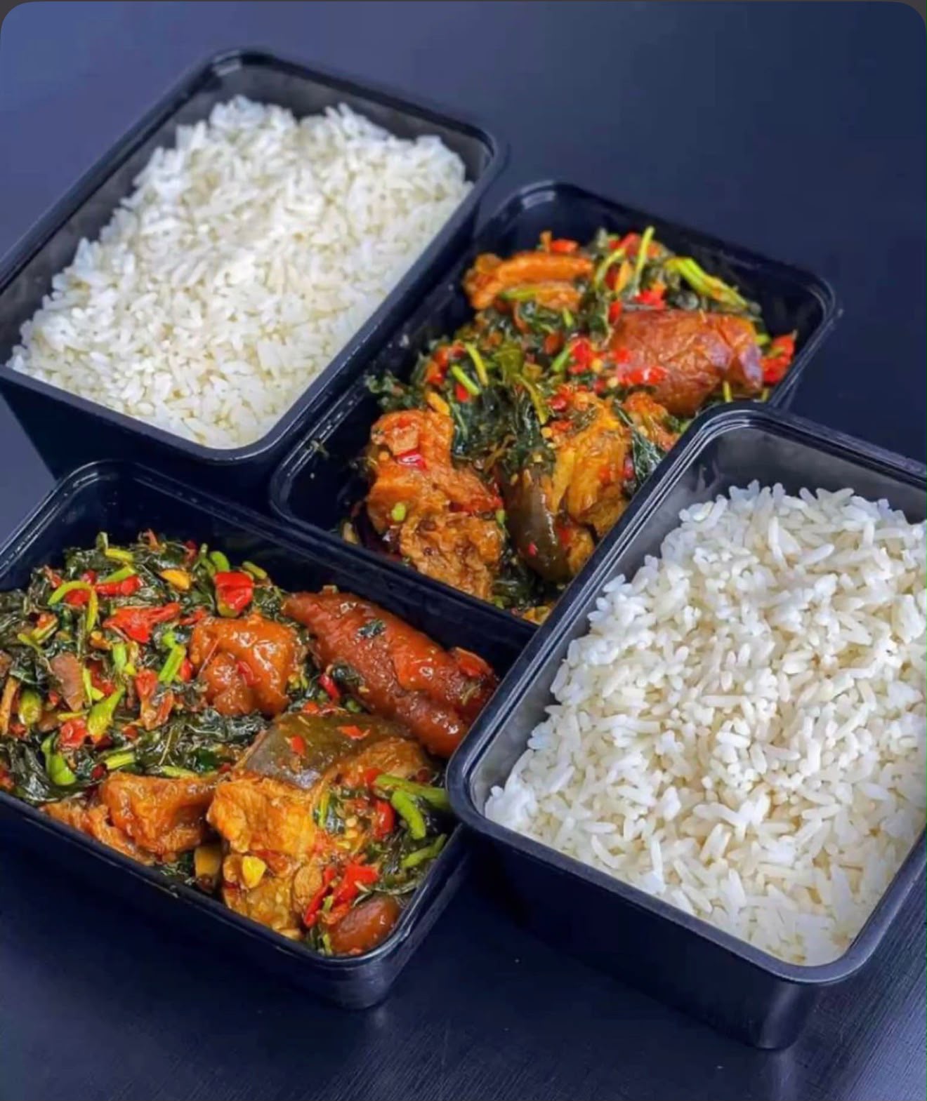 White Rice and vegetables sauce